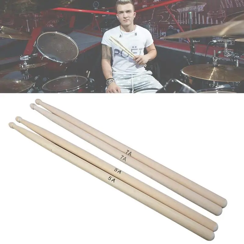 Кленовые деревянные барабанные палочки 7А детали ударного инструмента и