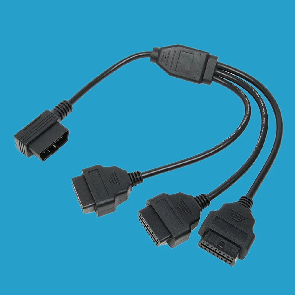 1 шт. черный OBD2 16Pin для DB9 OBDII Автомобильный адаптер Соединительный кабель
