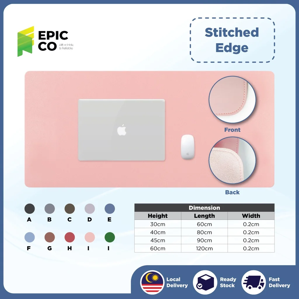 

Stitched Waterproof Large Mouse Pad l Study Desk Mat l Table Mat l Computer Mousepad l Mousepad for Work Gaming