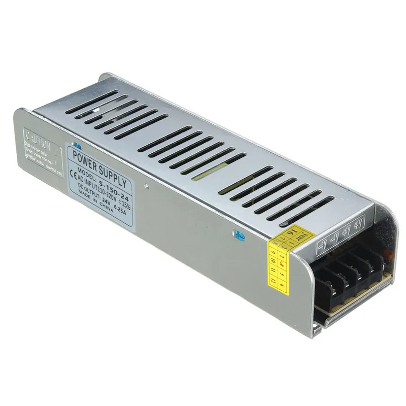 DC 24 в источник питания освещение Трансформатор переключатель драйвера 150 Вт для