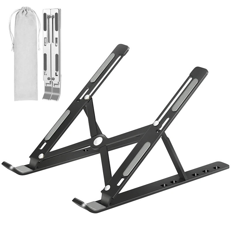 

Portable Laptop Stand Aluminium Foldable Macbook Pro Support Adjustable Notebook Holder Tablet Base For PC Computer Bracket