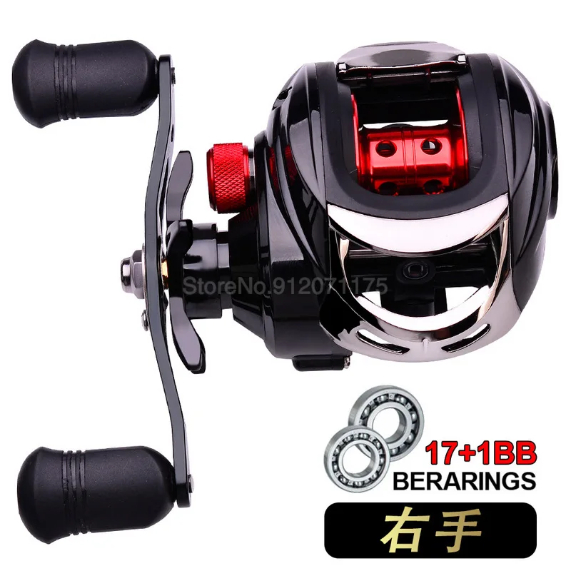 

1Pcs Drag Fishing Reel 7.2:1 Bait Casting Line 10KG Aluminium Freshwater Area Accessories Baitcasting All Metal