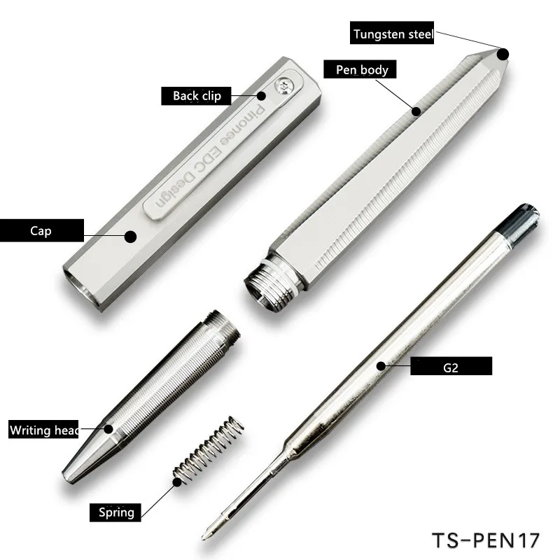 spesifikasi Asli Titanium Pena Taktis Pertahanan Pen Jendela Rusak Survival Tool Outdoor Alat Multi-fungsi EDC
