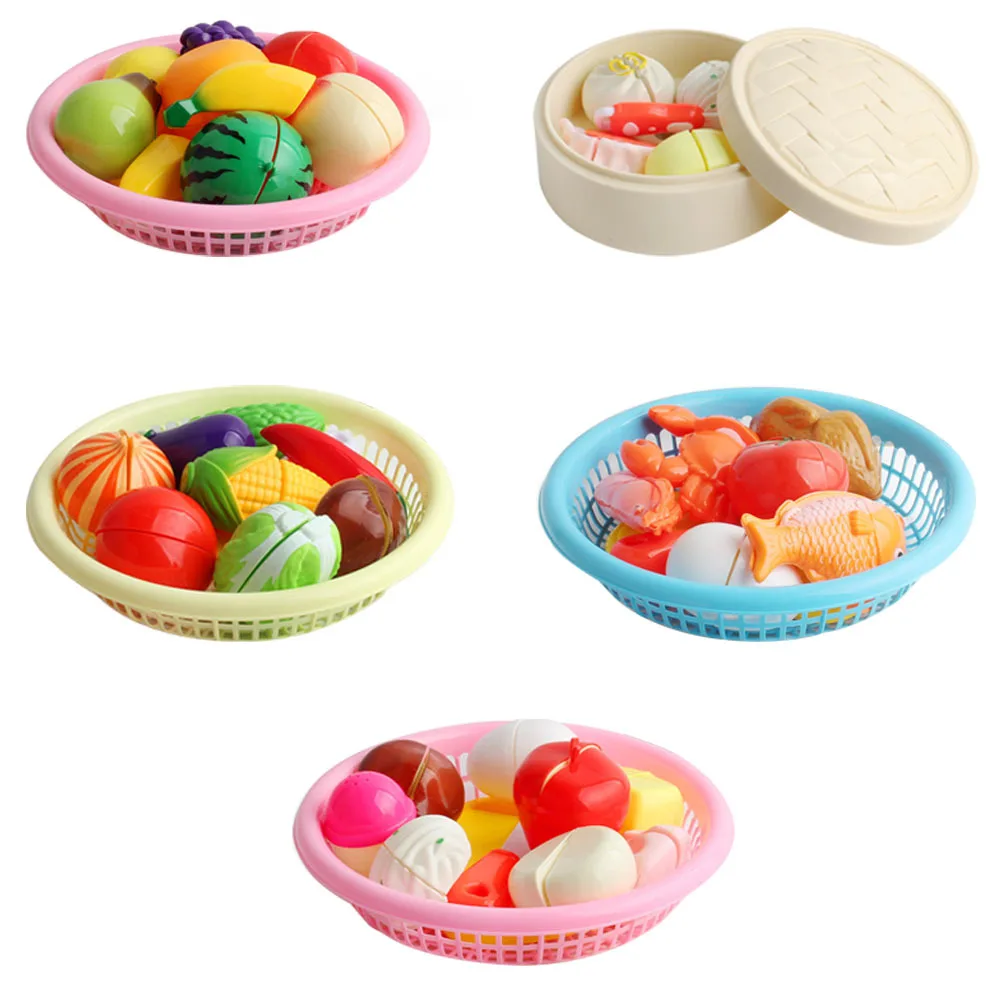 

Children Simulation Fruit Cutlery Cut Fruit Kitchen Pretend Play Educational Toys