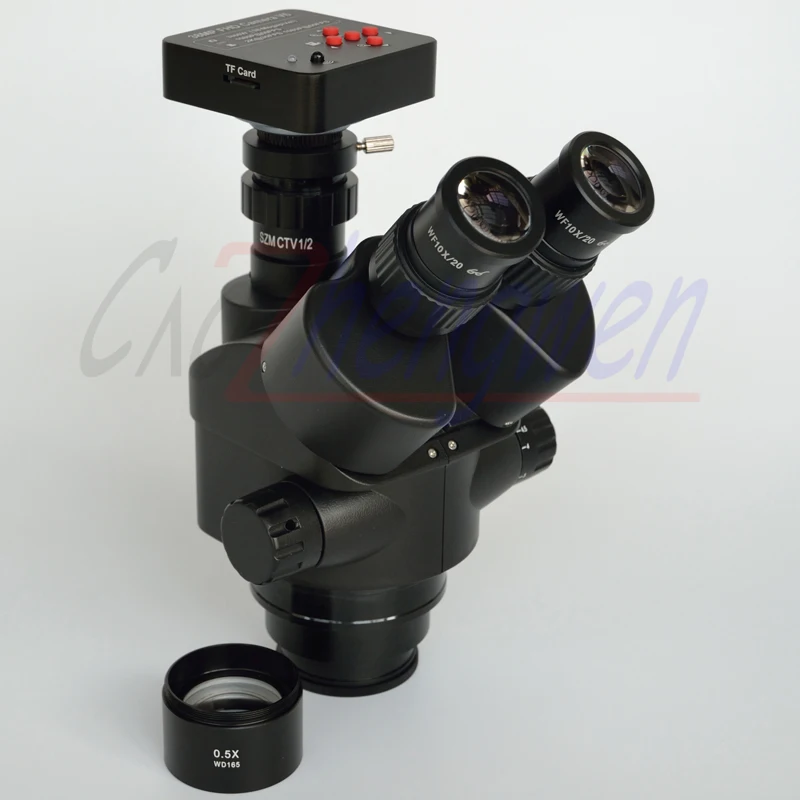 FYSCOPE 38MP HDMI 60SPF Новый микроскоп 3.5X 45X Simul Focal Тринокулярный зум стерео