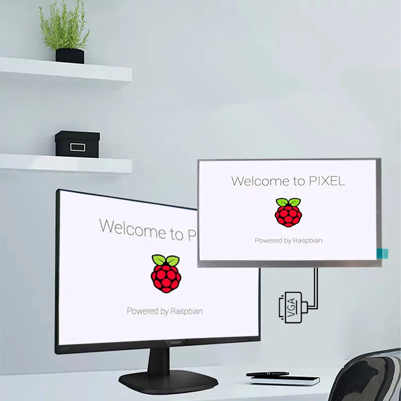 10 1-дюймовый ЖК-дисплей монитор + плата драйвера HDMI/VGA/2AV для Raspberry Pi Jetson Nano Windows |