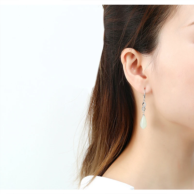

earrings 925 silver Lotus orchid Vintage sterling silver jewelry gemstone earrings with stones earings 925 sterling silver