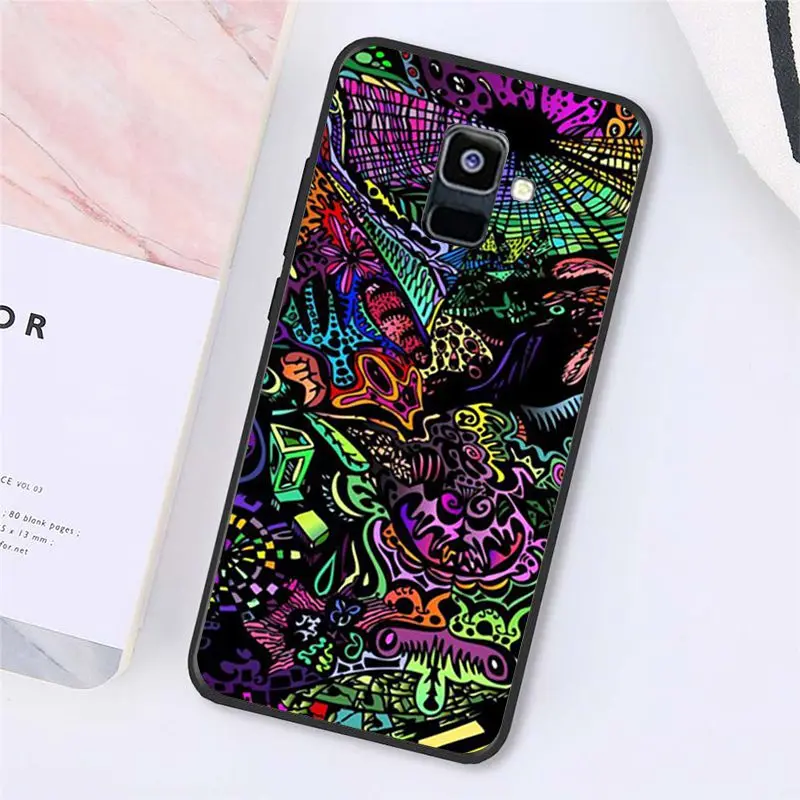 

MaiYaCa Colourful Psychedelic Trippy Art Phone Case For Samsung Galaxy A7 A50 A70 A40 A20 A30 A8 A6 A8 Plus A9 A71 A51