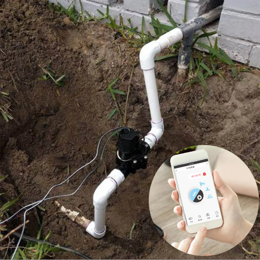 

WIFI Smart APP Control Outdoor Electric Solenoid Lawn Sprinkler Irrigation ABS Practical Automatic Garden Yard Easy Use