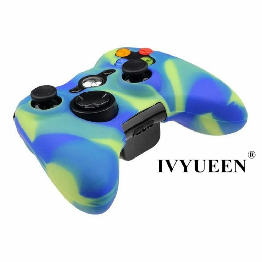 IVYUEEN 20 цветов мягкий силиконовый защитный чехол для microsoft Xbox 360 проводной/беспроводной контроллер аналоговые палочки крышки