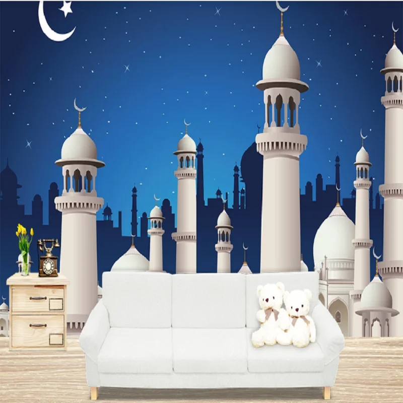 

Custom large mural 3D wallpaper Nordic modern style city night view child bedroom mural TV back wall decor deep 5D embossed