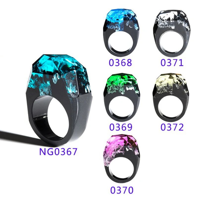 Кольцо из натурального дерева ручной работы кольцо смолы для самостоятельного