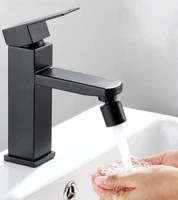 new black aerator kitchen faucet bubbler dual modes 360 degree 2 flow booster splash proof water tap kitchen bubbler diffuser