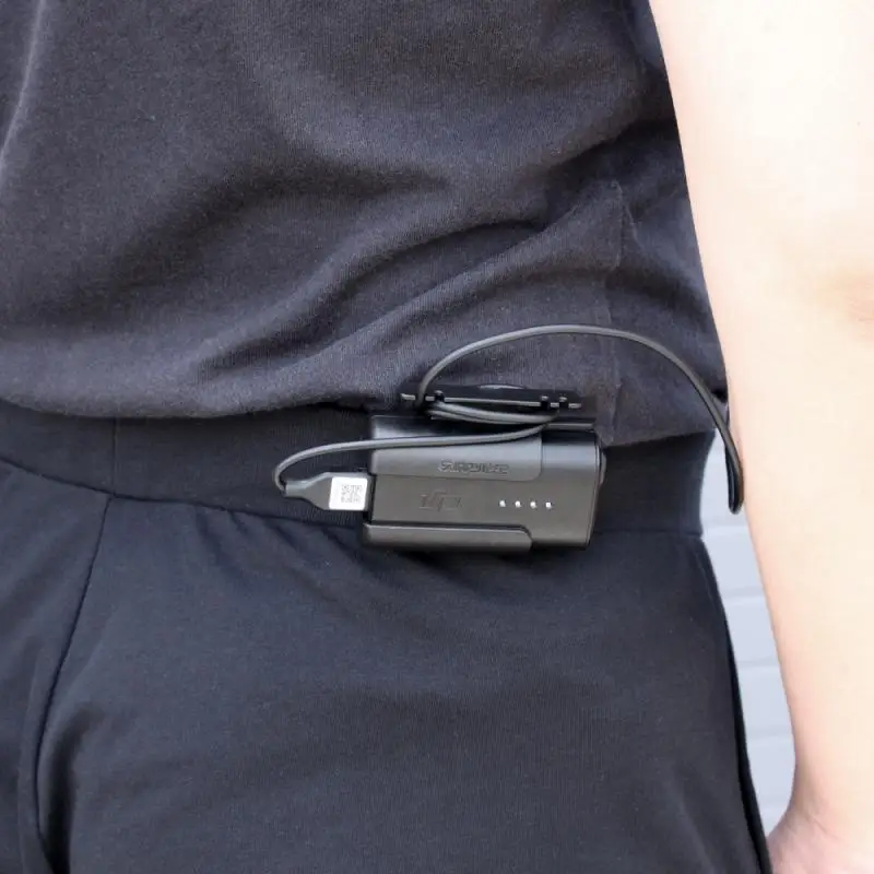 Sunnylife Headband Battery Storage Case Back Clip Holder for DJI FPV Goggles V2 Flying Glasses Power Supply Cable Accessories |