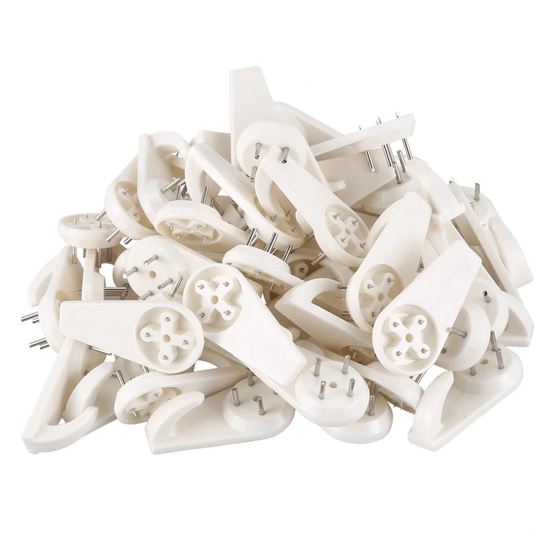 50 шт. бежевое настенное крепление без отметок крючки Фото Подвески для картинных