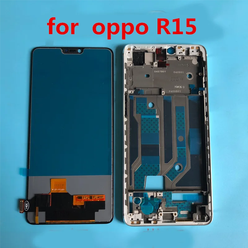 Pantalla LCD Original para Oppo R15 con Marco, digitalizador de pantalla t&aacute;ctil, R15 Oppo de repuesto para montaje completo (versi&oacute;n de fantas&iacute;a)-1