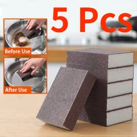 5 pcs magic sponge eraser carborundum removing rust cleaning brush descaling clean rub for cooktop pot kitchen sponge