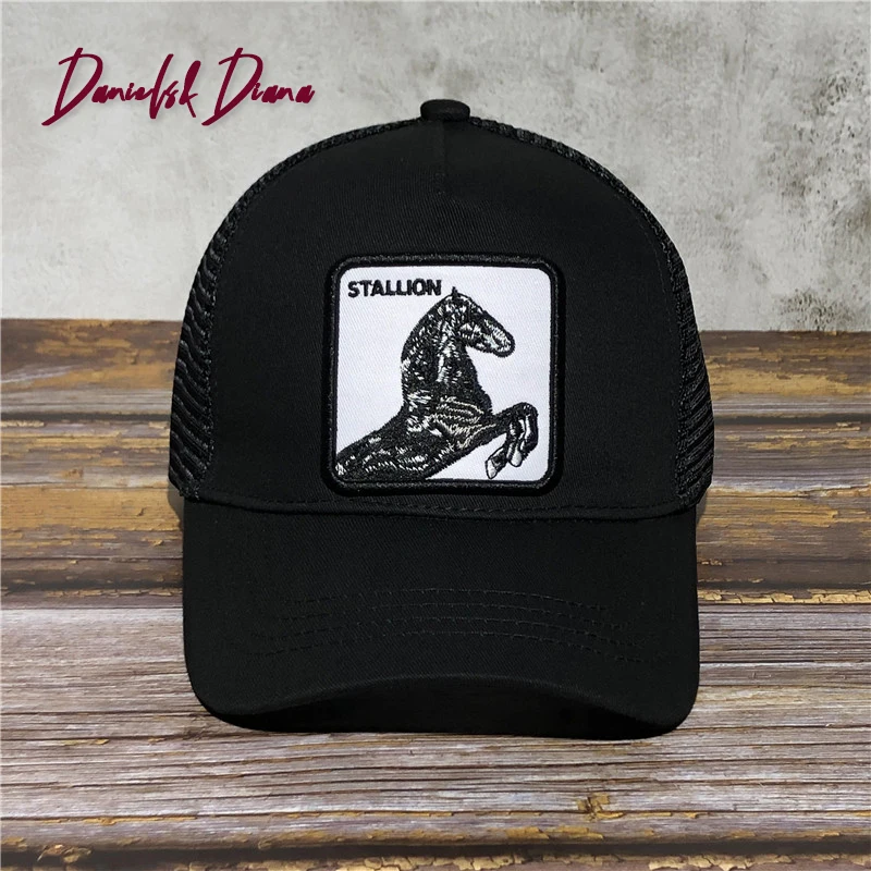 Бейсболка N ew с вышивкой льва из мультфильма для мужчин весенне-летняя кепка папы