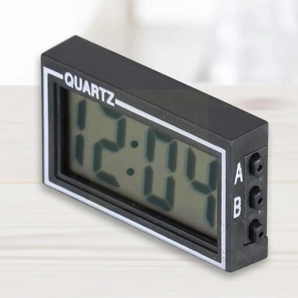 

Mini Car Clock Auto Car Truck Dashboard Convenient Durable Self-adhesive Bracket Vehicle Electronic Digital Clock For S9x2