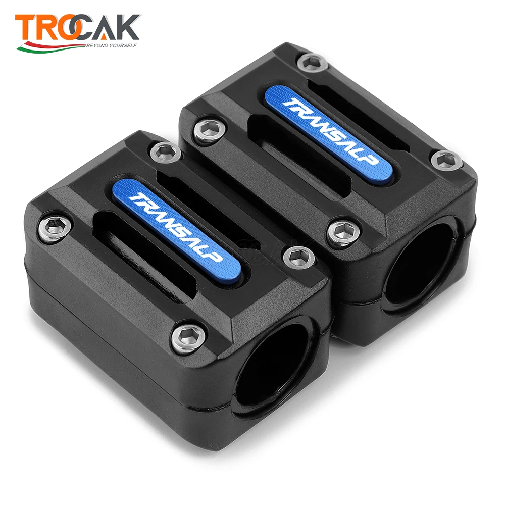 

High quality For TRANSALP 600 650 700 XLV 600 650 700 TRANSALP Motorcycle Engine Protection Guard Bumper Decorative Block