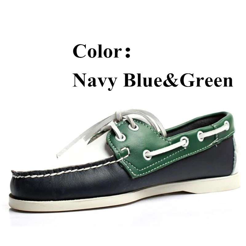 Мужские туфли для вождения из натуральной кожи классические топ-сайдеры Docksides