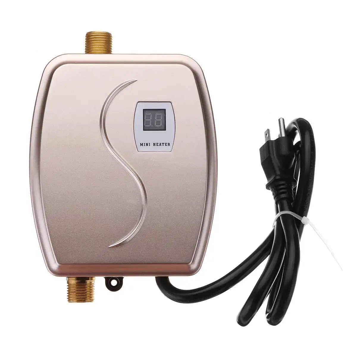 

3800W Mini Tankless Instant Hot Water Heater Faucet kitchen Heating Thermostat US/EU Plug Intelligent Energy Saving Waterproof