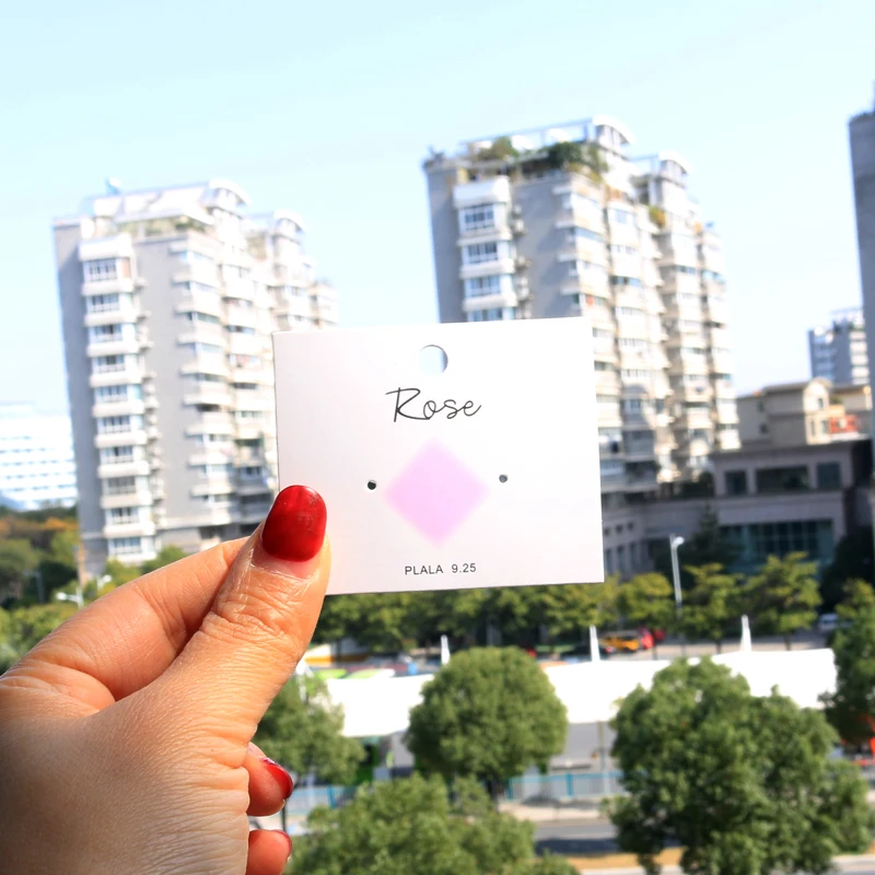 Ювелирная карта контрастная Корейская витрина 100 шт./лот 6*5 см розовые