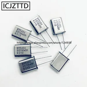 10PCS 49U 2P HC-49U HC-49/U 3.579MHZ 3.579M 3.579545MHZ 3.579454M 3.6864MHZ 3.6864M 3.6864 4.000MHZ 4.000M 4MHZ 4M11.35mmx4.65mm