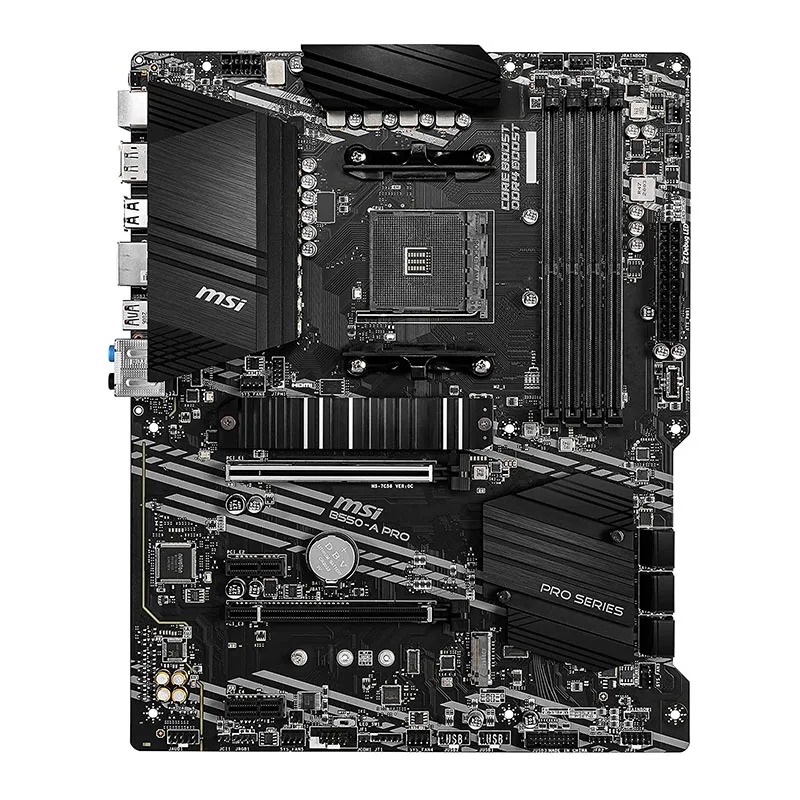 Kaufen B550-A PRO Für MSI Unterstützung 3rd Gen AMD Ryzen Buchse AM4 AMD B550 M.2 Mit Unterstützt DDR4 Speicher PCI-E 4,0 3 ×USB 3,2 Gen1 Interface