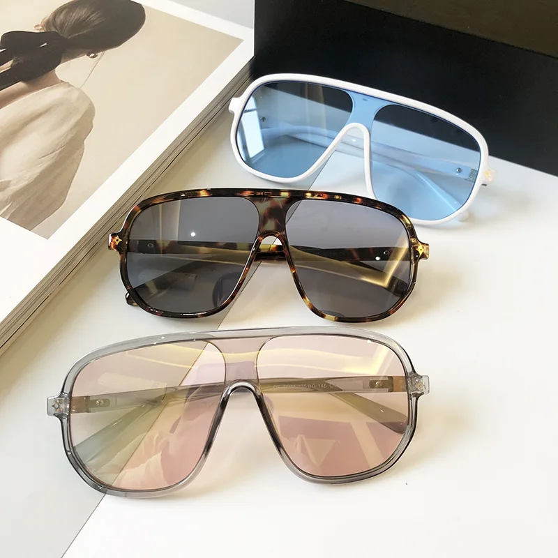 

retro large frame windproof goggles vintage big Sunglasses Women fashionable sunglasses men 2021