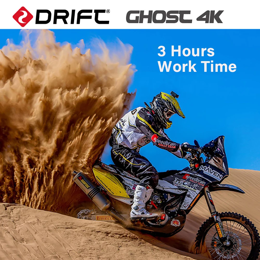 Drift Ghost 4K Экшн-камера на открытом воздухе мини-Спортивная камера мотоцикл для горного велосипеда потоковая камера для шлема с WiFi Bluetooth пультом дистанционного управления