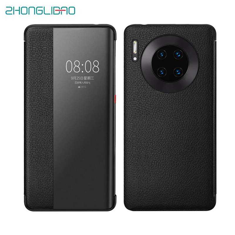 Флип чехол из натуральной кожи для Huawei Mate 30 20 P30 Pro Mate20x Mate30|Бамперы| |
