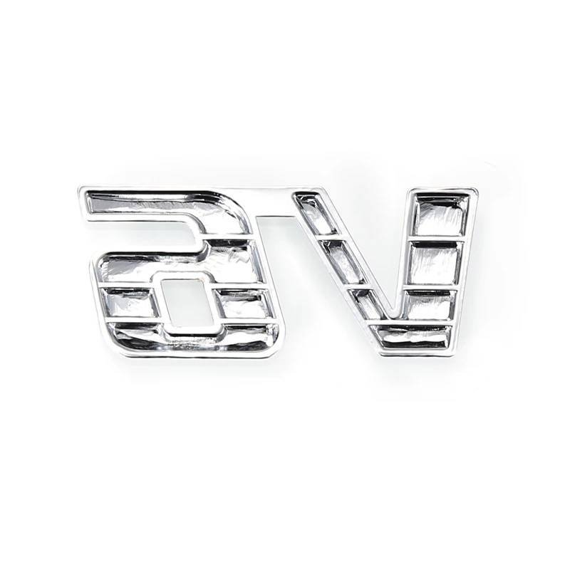 Универсальный автомобильный металлический Серебряный V6 логотип 3D наклейка