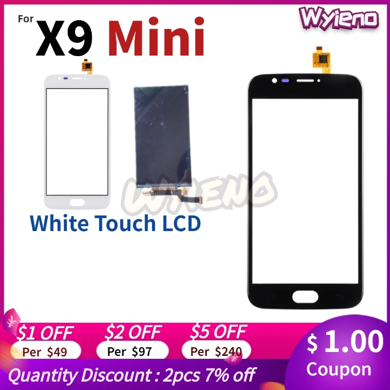 

Wyieno X9mini LCD Display For Doogee X9 Mini Touch Screen Front Glass Sensor Digitizer + tracking