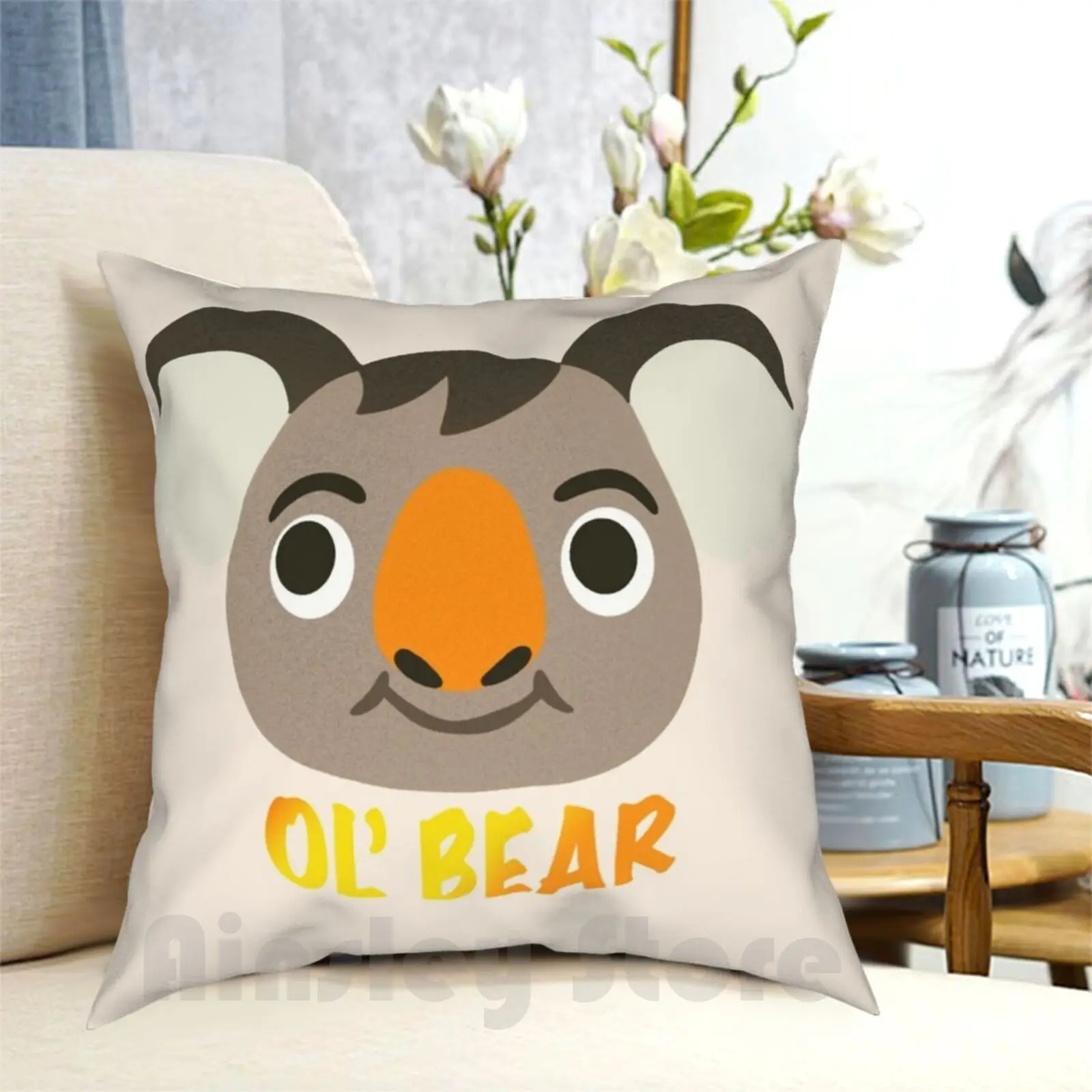 

Ozzie Animal New Horizons Pillow Case Printed Home Soft DIY Pillow cover Ozzie Animal Animal New Horizons Acnh Ozzie Animal