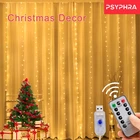 Гирлянда с USB-разъемом, Сказочная Гирлянда-занавеска, светильник ственсветильник освещение, Рождественский Декор для дома, праздничный декоративный новогодний светильник
