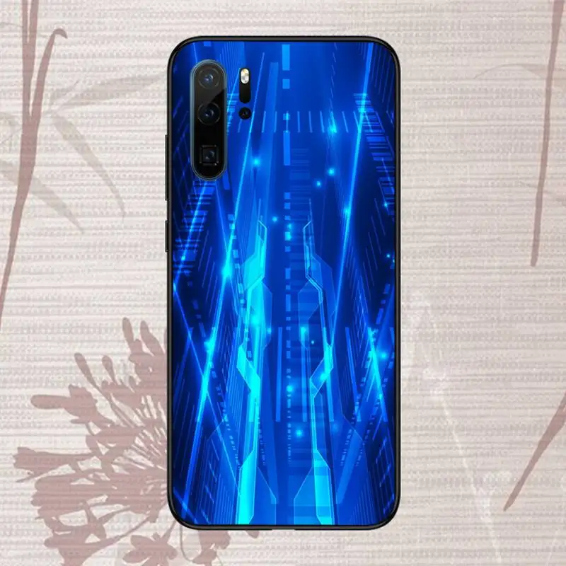 

Artificial intelligence Tech Light Phone Case For huawei honor 10 i lite 8x P 30 40 20 lite pro smart 2019 nova 5t mate 20 pro