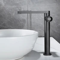 gun grey copper bahroom basin faucets hot cold brass sink mixer taps rotating chromerose goldwhiteblack crane vessel new