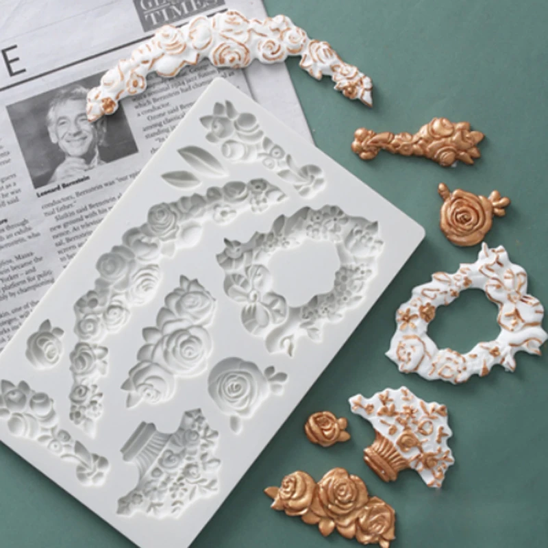 

Силиконовые формы для украшения тортов, цветов и гирлянд, инструменты, силиконовые формы, сахарный шоколадный