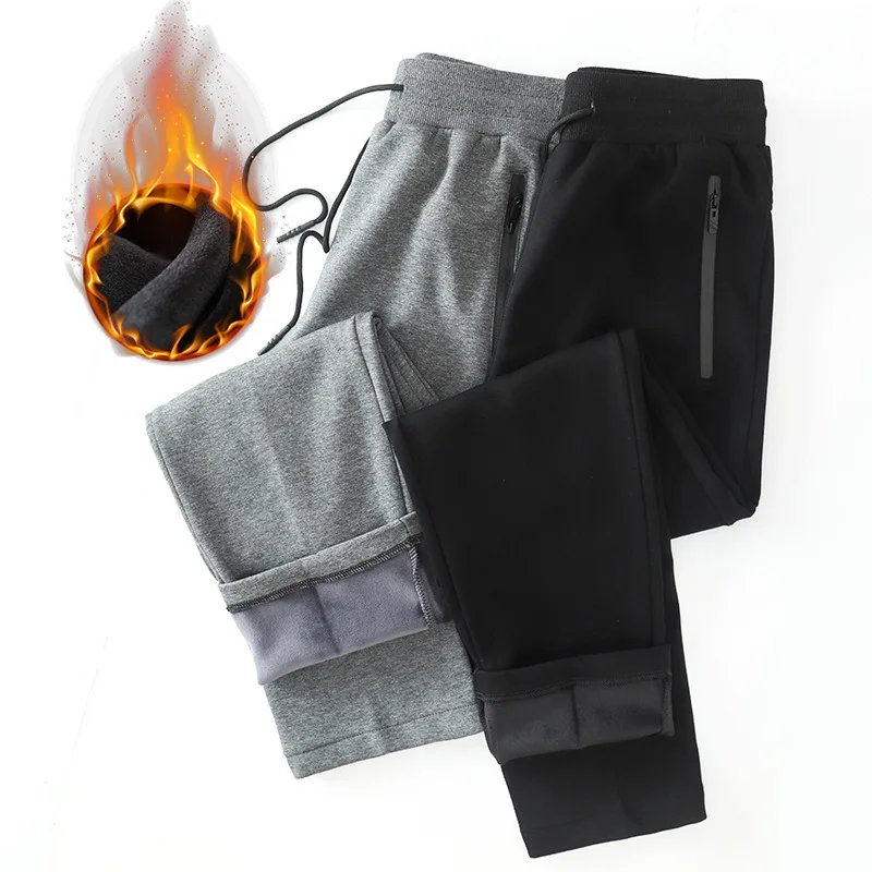 Теплые спортивные брюки оверсайз 8XL однотонные свободные 140 кг сохраняющие тепло