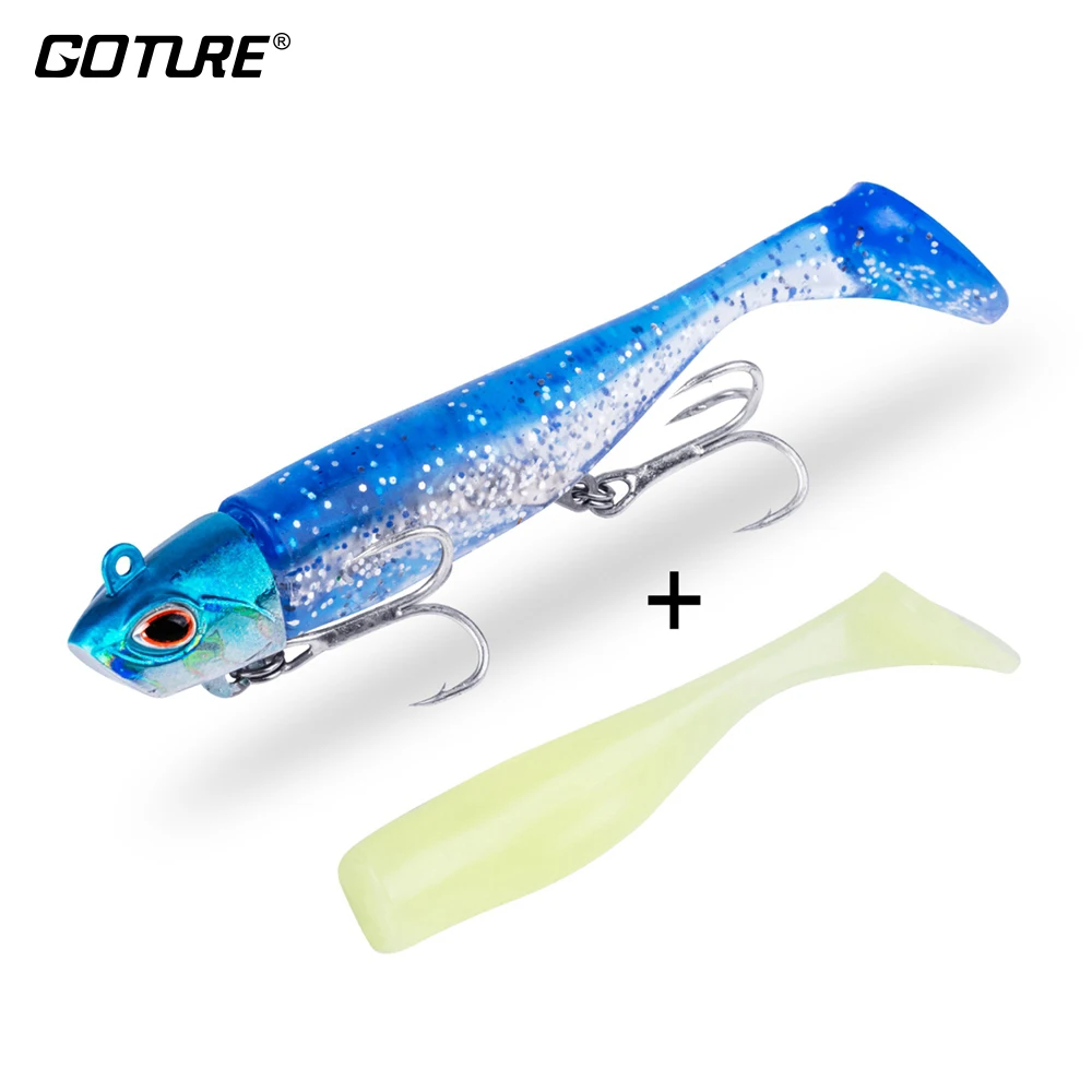 Goture для рыбалки мягкие блесны на удочку воблеры свимбейт Lead Jig Head силиконовые