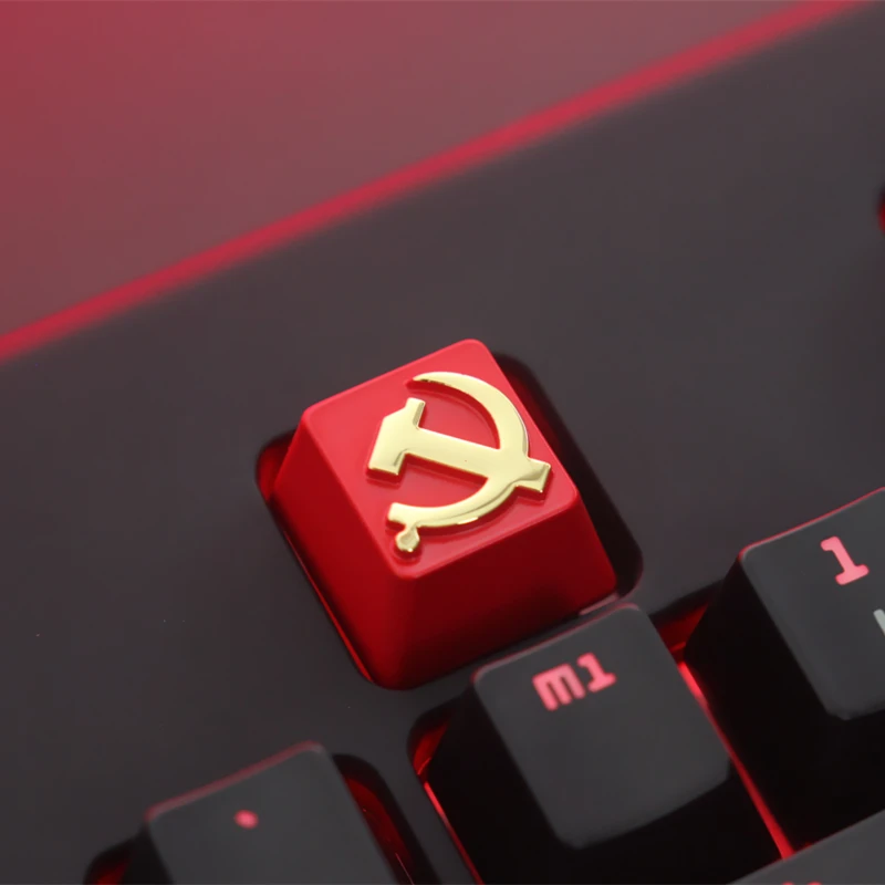KeyStone Keycap 1 шт. советская тема алюминиевый сплав металлические механические