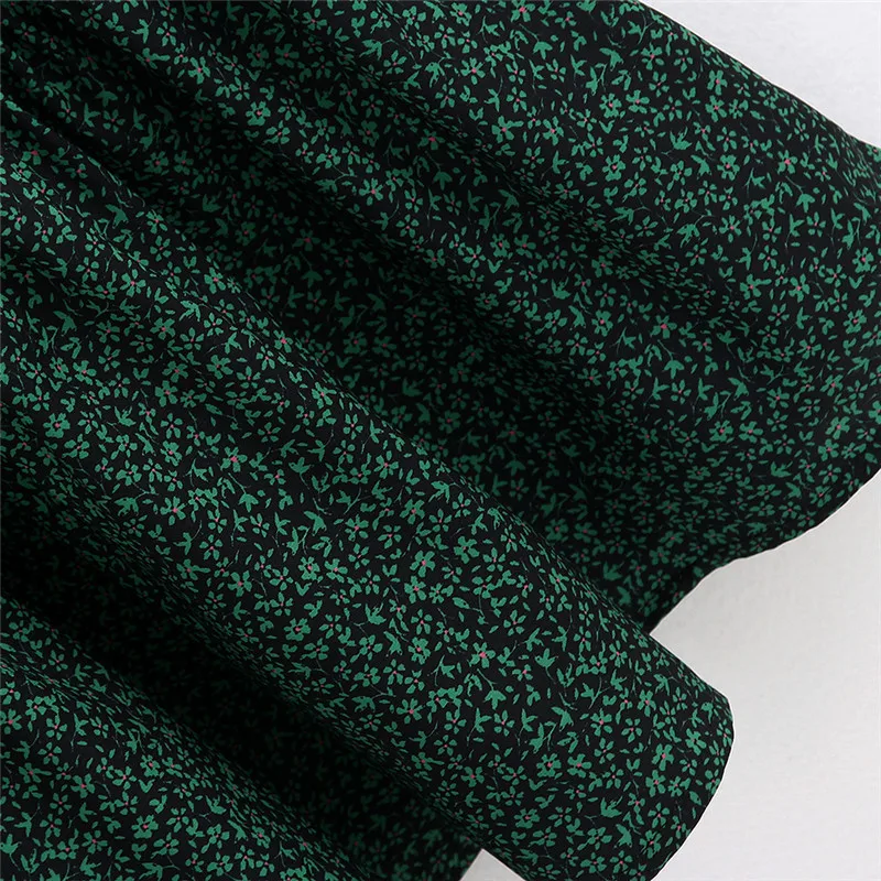 

Women Fashion Floral Print Midi Dress Vintage Square Collar Ruffled Strap Female Dresses Vest Dress Vestido