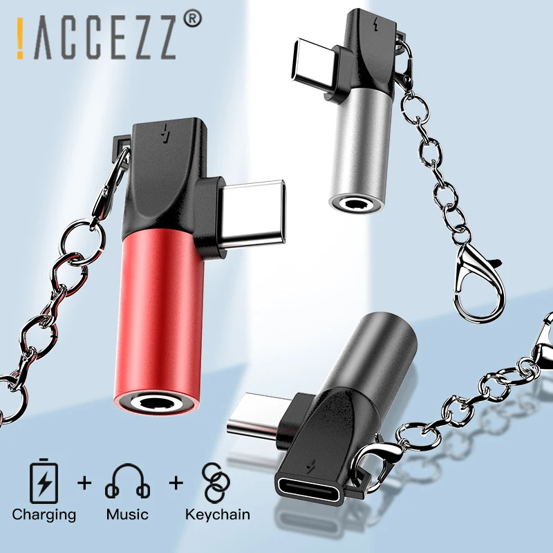 ! ACCEZZ телефонный адаптер usb type C до 3 5 мм AUX разъем для Xiaomi Mi8 Note 7 huawei P10 P30 mate 20