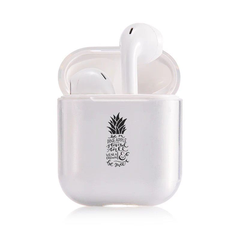 I200358 Мягкий милый чехол для наушников apple airpods, роскошные летние фрукты, ананас Airpods чехол в Bluetooth наушники аксессуары - Цвет: I200358