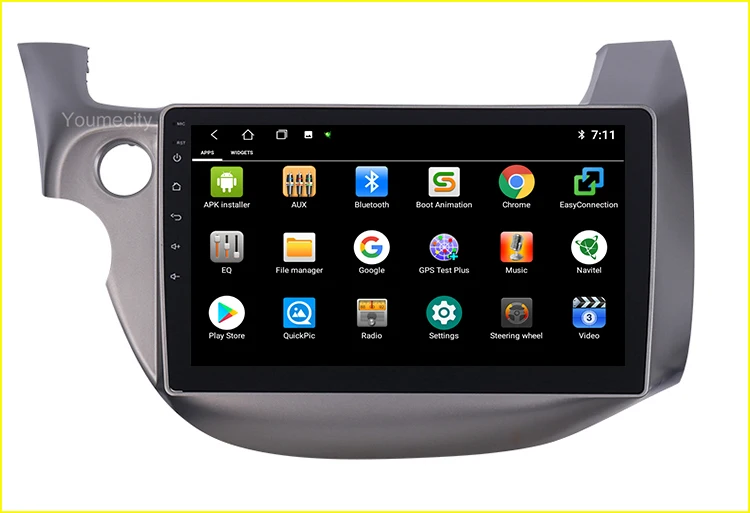 Автомобильный dvd-плеер Android 9,0 для HONDA FIT JAZZ 2007 2008 2009 2010 2012 2013 Gps Радио Видео плеер ips 1024*600 экран RDS wifi