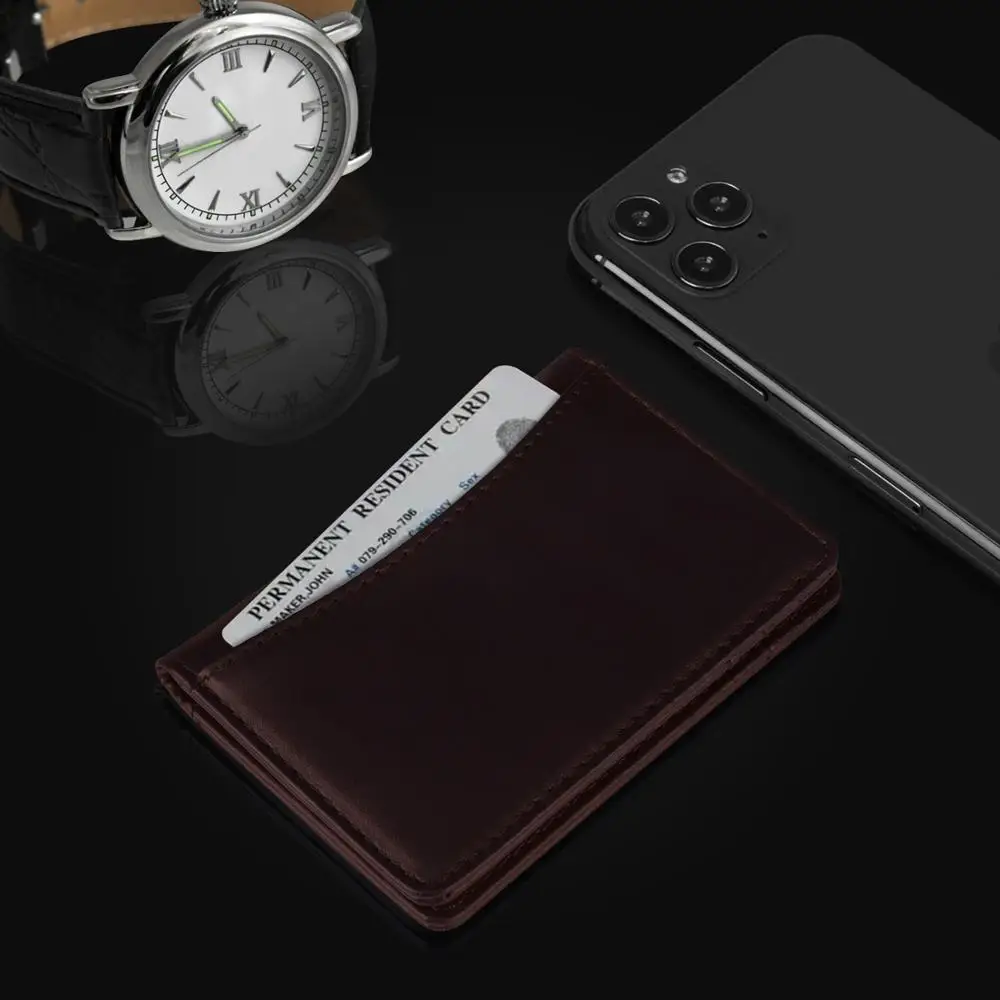 Ed мужские кошельки для мужчин тонкие s из натуральной кожи RFID Блокировка