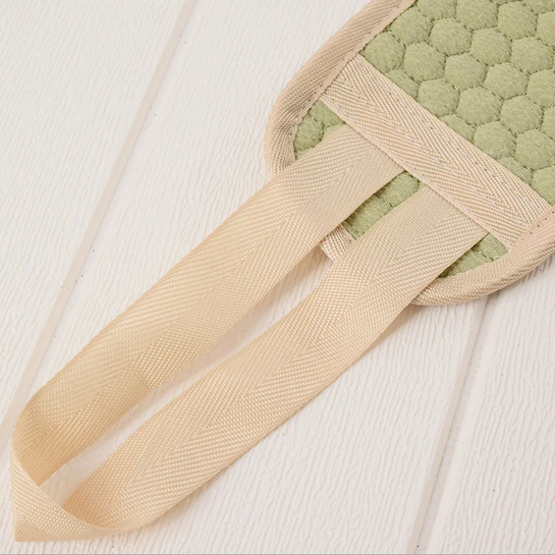 Новый натуральный мягкий отшелушивающий мочалка с задним ремешком из Полотенца