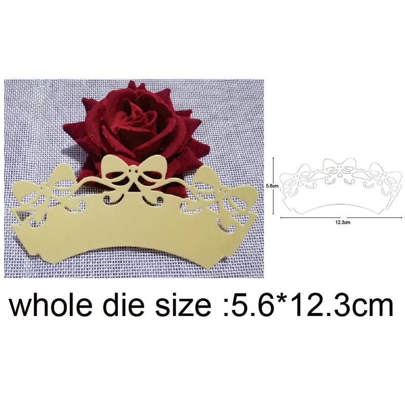 

2021 New Metal Cutting Dies Bow Strip Border cutting dies and stamp Scrapbooking Stencils dies Paper Craft Making Embossing dies