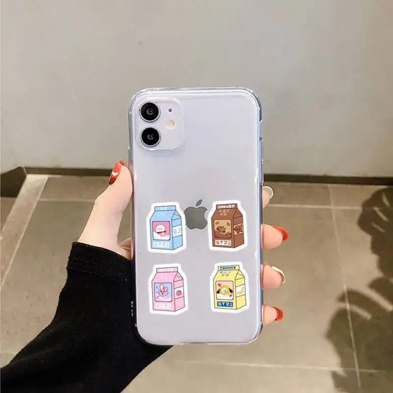 

Japanese Strawberry Milk food Phone Cases Transparent for iPhone 6 7 8 11 12 s mini pro X XS XR MAX Plus